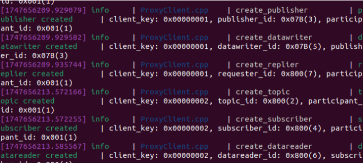 uXRCE-DDS Agent connected with multiple clients