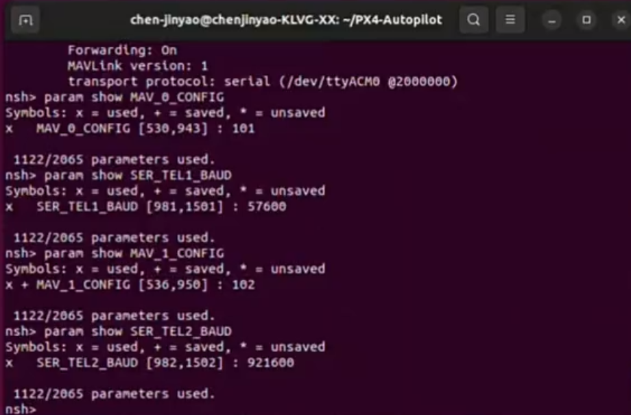 Configure MAV_1_CONFIG parameter